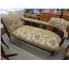 Image 1 : Victorian parlour settee on casters