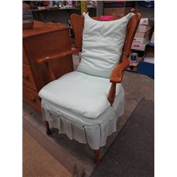 Vintage maple nursing chair
