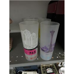 6 Vintage Seattle World's Fair tumblers