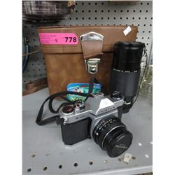 Asahi Pentax 35 mm camera, Rioch lens & filters