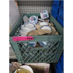 12 Glazed ceramic plant pots- new