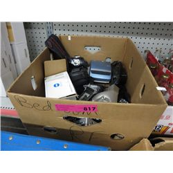 Box of cameras, assorted styles & types