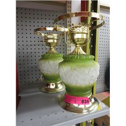 2 Glass based table lamps