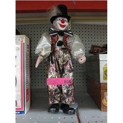 Clown doll on stand