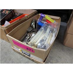 Box of misc. cutlery