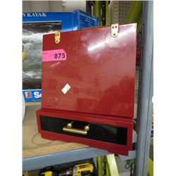 Red enamel jewelry box