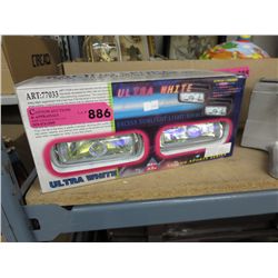 Ultra white automotive headlights