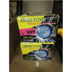 2 Automotive halogen lamps