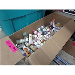 Artist acrylic paint, approx 100 x 2 oz containers