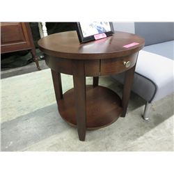NEW - round coffee table with drawer