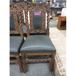 Unique - Antique 1780's hand carved chair