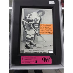 1970 Signed Dale Tallon Canuck photo