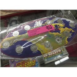 2000 CDN millenium coin set - 25¢ pieces