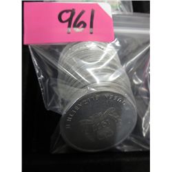12x 1977 CDN commemorative tokens