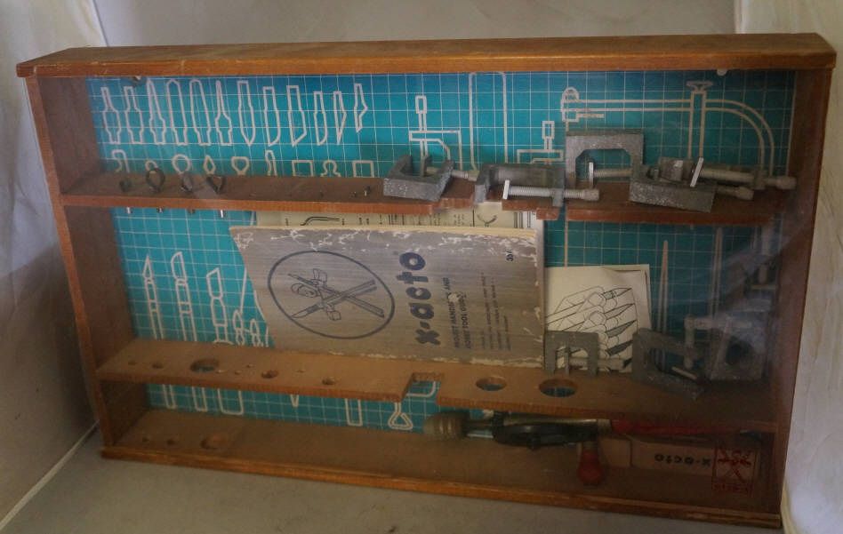 Vintage X ACTO Wall Mount Tool Shelf Unit