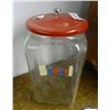 Image 1 : Lidded Lanee Glass Candy Dish