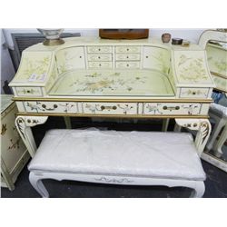 Mother of Pearl Writing Desk w/Bench