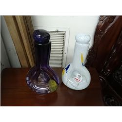 2 Art Glass Vases - 2 Times the Money