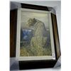 Image 1 : Framed Cheetah On Canvas