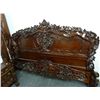 Image 1 : Ornate Caved Wood King Bed w/Mattress