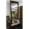 Image 1 : Mahogany Marble Accent Hall Mirror