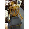 Image 1 : 2 Carved Wood Arm Chairs - 2 Times the Money