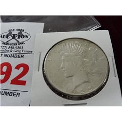 1925 Silver Peace Dollar