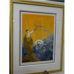 Erte' Art - Wings of Victory - Numbered 262/325  Pencil Signed