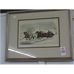  The Sleigh Race  Print