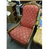 Image 1 : Rose Carved Back Rocker