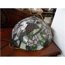 Leaded Stained Glass Hanging Lamp