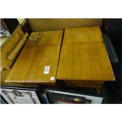 Wood Fliptop End Tables (2)