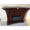 Image 1 : Mahogany Fireplace Surround w/Fireplace