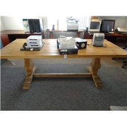Natural Wood Dining Table