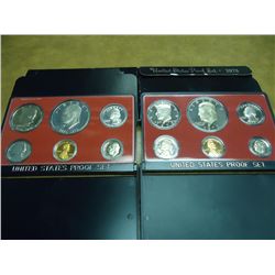 1973 & 1976 US PROOF SETS (WITH BOXES)