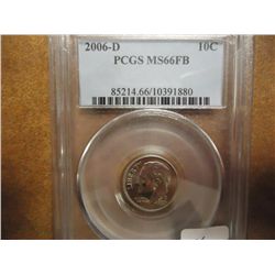 2006-D ROOSEVELT DIME PCGS MS66FB