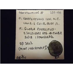 337-40 A.D CONSTANTINE II ANCIENT COIN XF