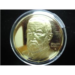 39.8 GRAM GOLD PLATED STERLING SILVER ROUND