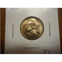 1950-D JEFFERSON NICKEL KEY DATE UNC