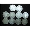 Image 1 : 10 ASSORTED BARBER DIMES