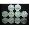 Image 2 : 10 ASSORTED 35% SILVER JEFFERSON WAR NICKELS