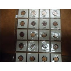 1937-1956 GREAT BRITAIN FARTHINGS MOSTLY ALL UNC'S