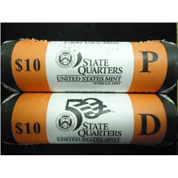 $10 ROLLS OF 2008 P & D NEW MEXICO QUARTERS UNC