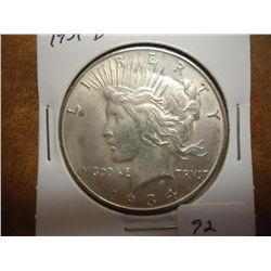 1934-D PEACE SILVER DOLLAR