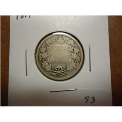 1899 CANADA SILVER 25 CENTS