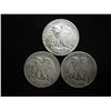 Image 2 : 1941,43 & 44-D WALKING LIBERTY HALF DOLLARS