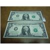 Image 1 : 2-2003-A $1 FRN'S LOW CONSECUTIVE SERIAL 'S (UNC)