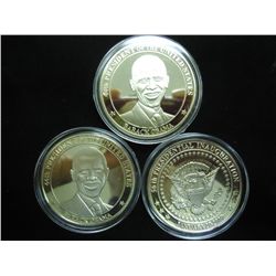 3-2009 BARACK OBAMA INAUGURATION TOKENS (PF)