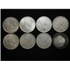 Image 2 : 1-1967 & 7-1968 CANADA SILVER 25 CENTS