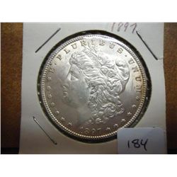 1897 MORGAN SILVER DOLLAR UNC